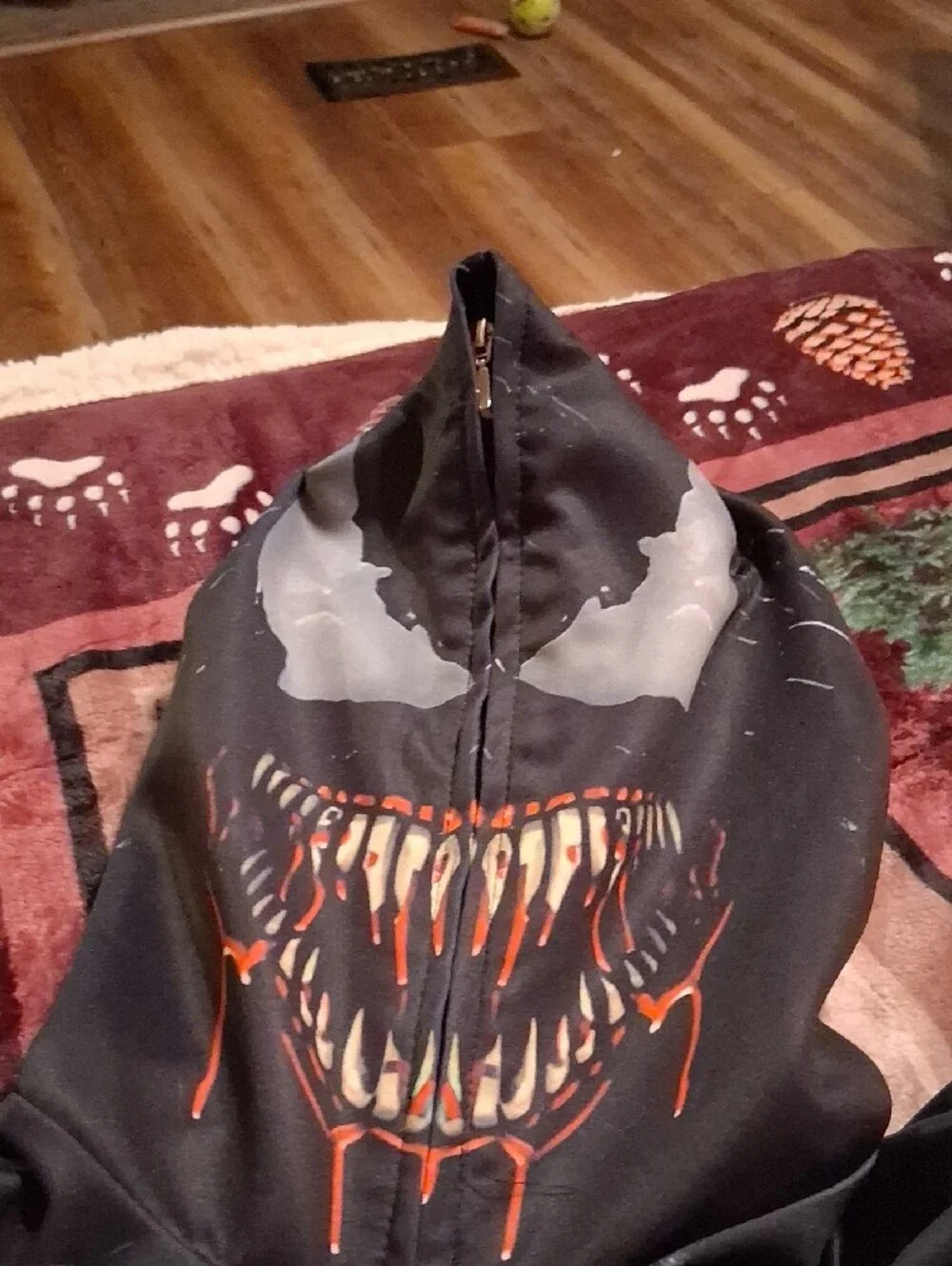 Kids Black Spider Man  Jacket with Hood